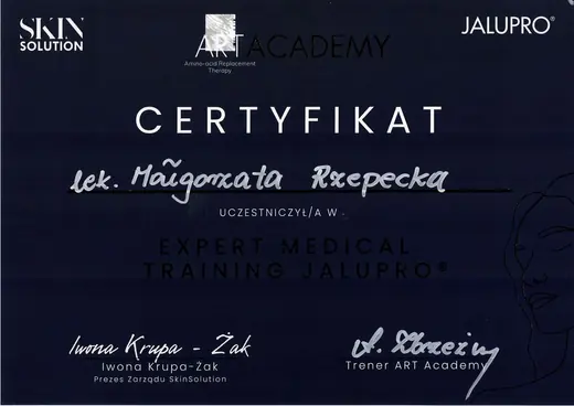 ART Academy i SkinSolution: Expert Medical Training Jalupro