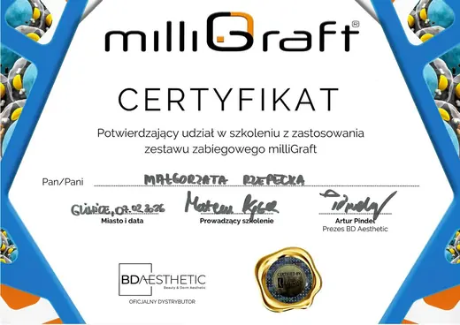 BD Aesthetic: technika milliGraft