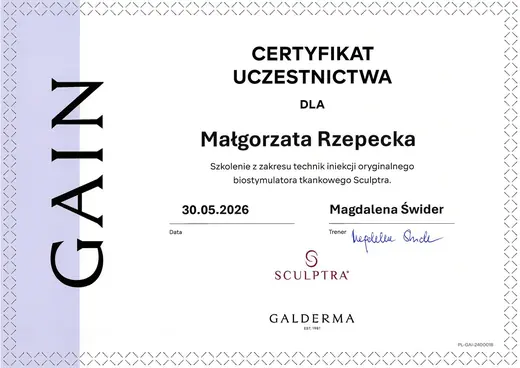 Galderma GAIN: techniki iniekcji biostymulatora tkankowego Sculptra