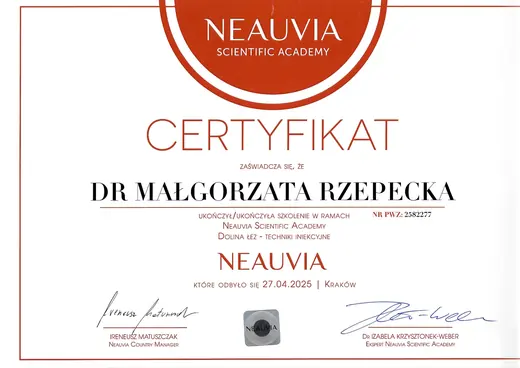 Neauvia Scientific Academy: dolina łez, techniki iniekcyjne