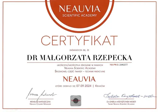 Neauvia Scientific Academy: środkowa część twarzy, techniki iniekcyjne